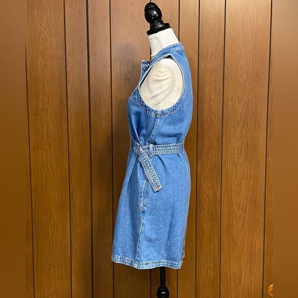 Derek Lam 10 Crosby Side Buckle Denim Minidress size S - Picture 3 of 9